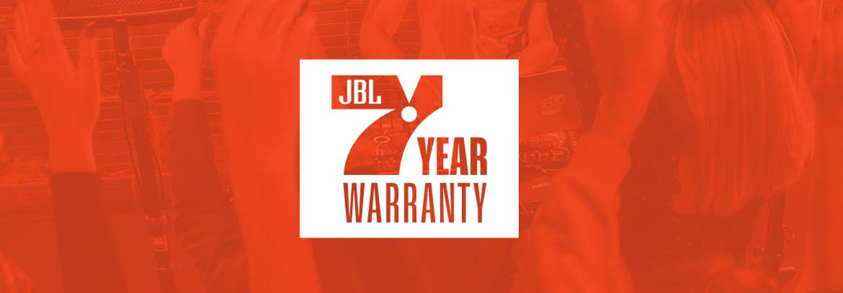 7 års garanti på JBL EON och PRX One
